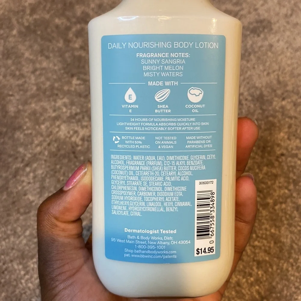 BBW Rainbow Waves Body Lotion & Watermelon Lemonade & Eucalyptus Mint Hand Soap